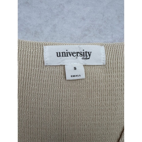 University Club Knit Button Down‎ Sleeveless Midi Dress Small - Picture 5 of 5